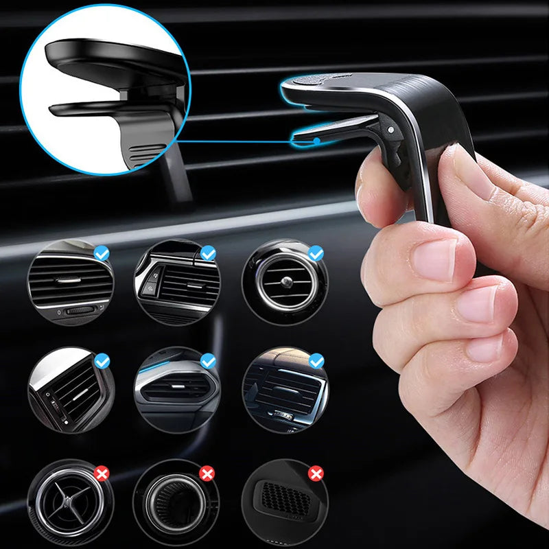 L-Type Magnetic Phone Holder